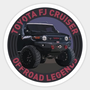 4x4 Offroad Legends: Toyota FJ Cruiser (Black) Sticker